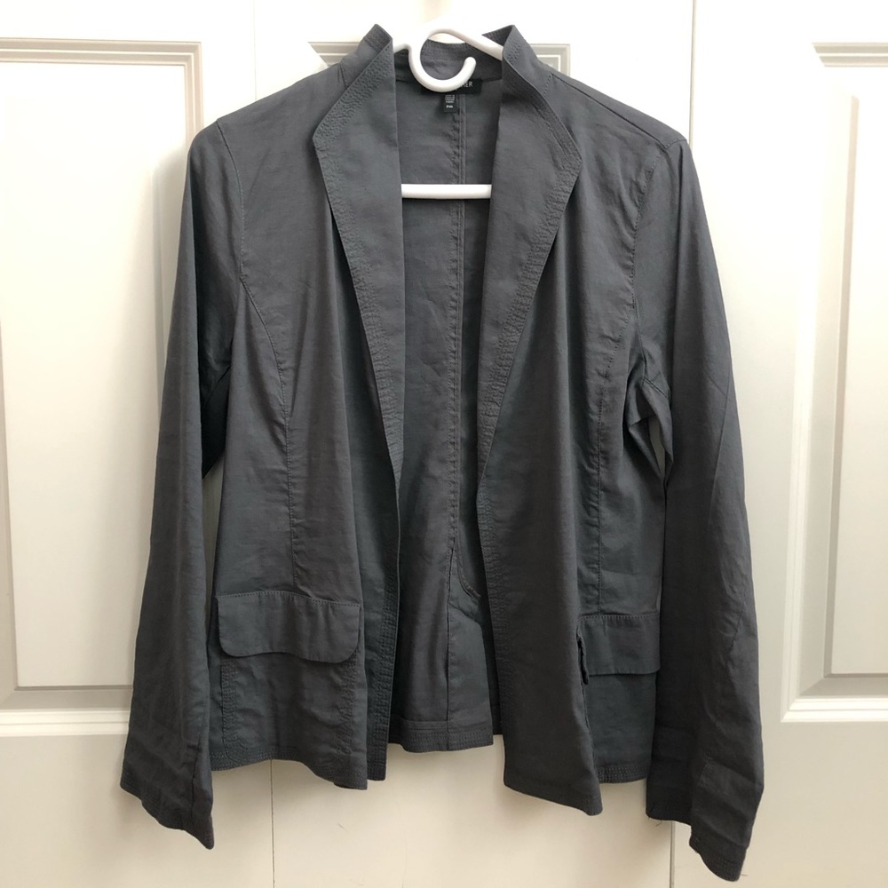 Eileen Fisher Petite PM Gray cardigan jacket